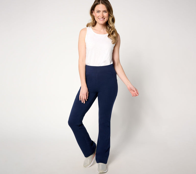 Denim & Co. Active Regular Duo Stretch Lightly Boot Pant w/ Pockets — View 15