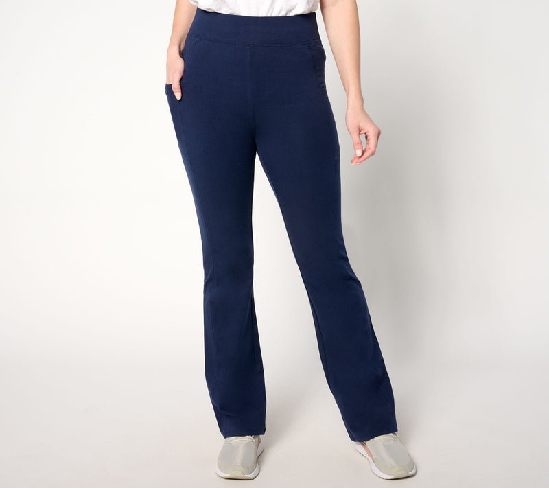 Denim & Co. Active Regular Duo Stretch Lightly Boot Pant w/ Pockets — View 9