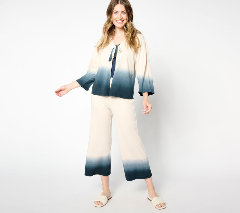 LOGO by Lori Goldstein Beach to Street Dip Dye Topper — View 5