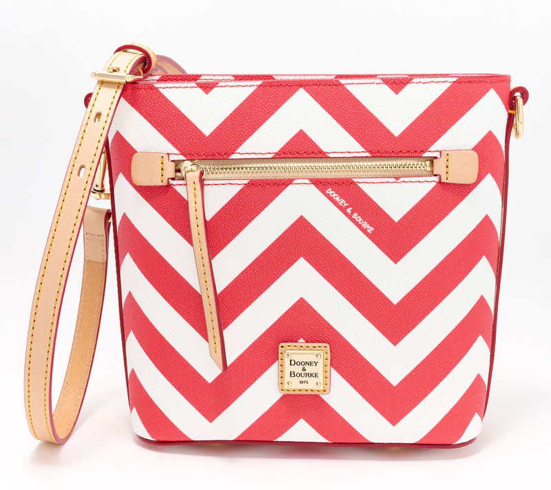 Dooney & Bourke Coated Cotton Chevron Small Zip Crossbody — View 5