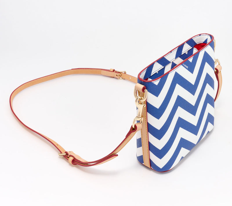 Dooney & Bourke Coated Cotton Chevron Small Zip Crossbody — View 12