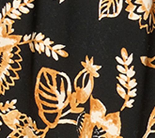 Susan Graver Passport Regular Printed Woven Button Front Skirt — View 6