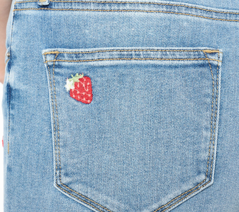 Driftwood Jeans Royce Skinny Jeans - Fruity — View 6