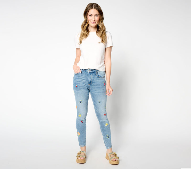 Driftwood Jeans Royce Skinny Jeans - Fruity — View 5