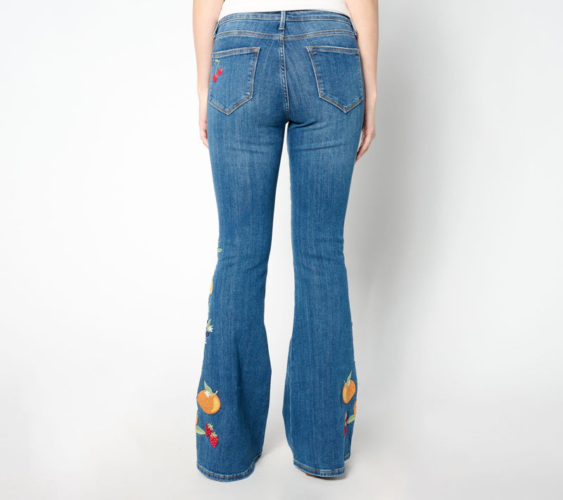 Driftwood Jeans Farrah Flare Jeans - Fruity — View 4
