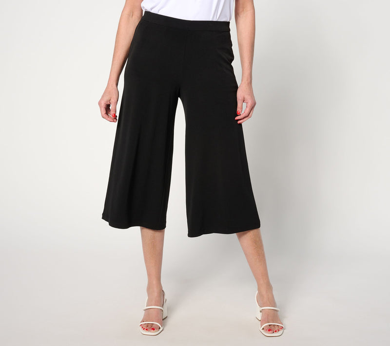 Dennis Basso Petite Italia Knit Wide Leg Crop Pant — View 3