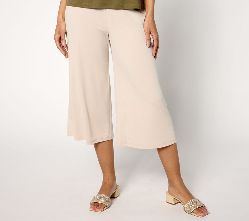 Dennis Basso Petite Italia Knit Wide Leg Crop Pant — View 11