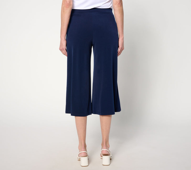 Dennis Basso Petite Italia Knit Wide Leg Crop Pant — View 6