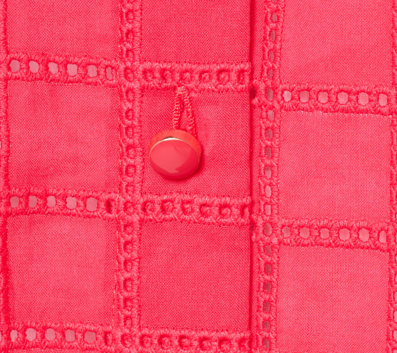 Dennis Basso Button Front Eyelet Duster — View 12