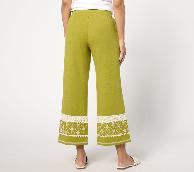 LOGO Lavish by Lori Goldstein Pull On Crop Pants — View 2