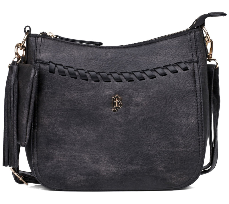 Julia Buxton Whip Stitch Vegan Leather Crossbody Bag — View 9