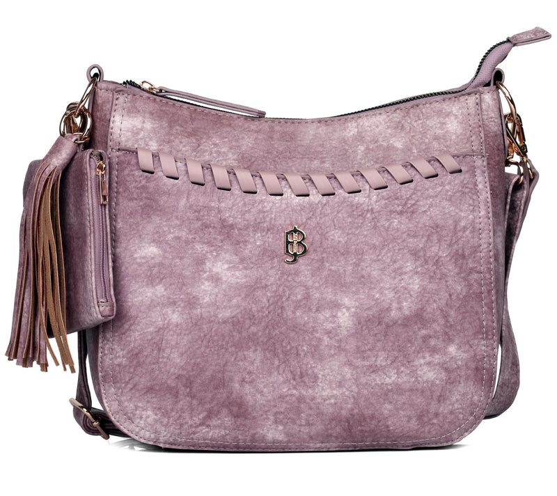 Julia Buxton Whip Stitch Vegan Leather Crossbody Bag — View 10