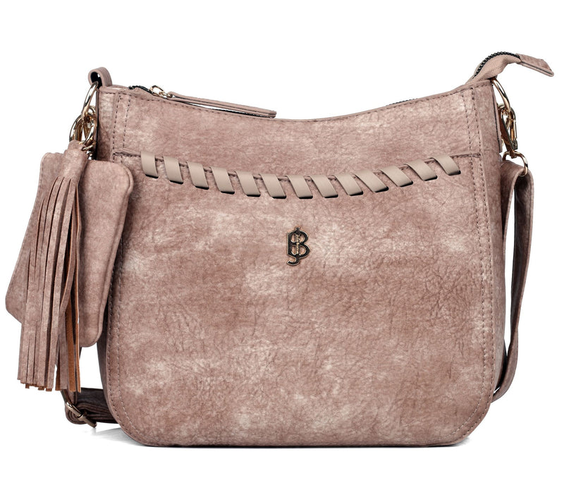 Julia Buxton Whip Stitch Vegan Leather Crossbody Bag — View 11