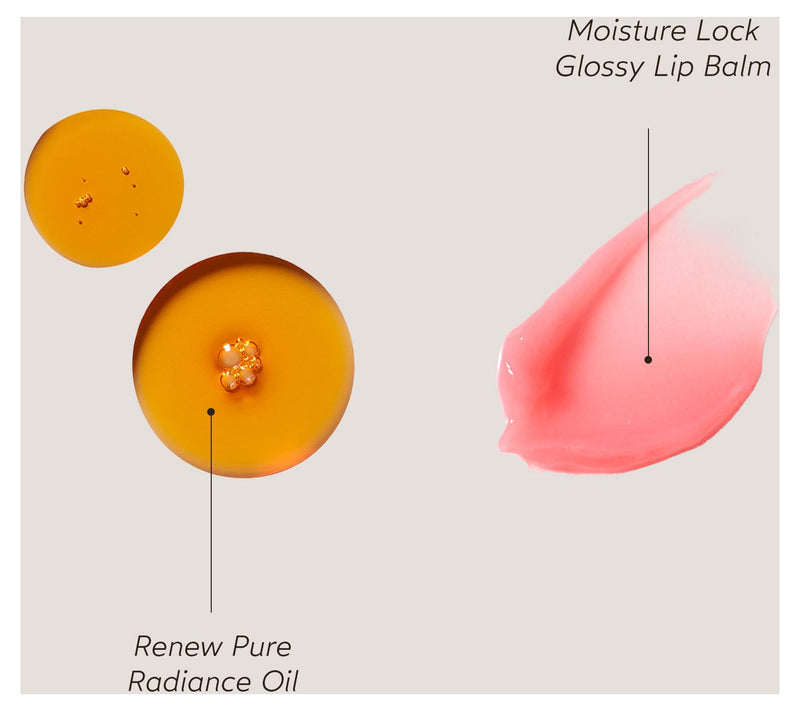 True Botanicals Renew Pure Radiance Oil & Moisture Lock Lip Balm Set — View 2