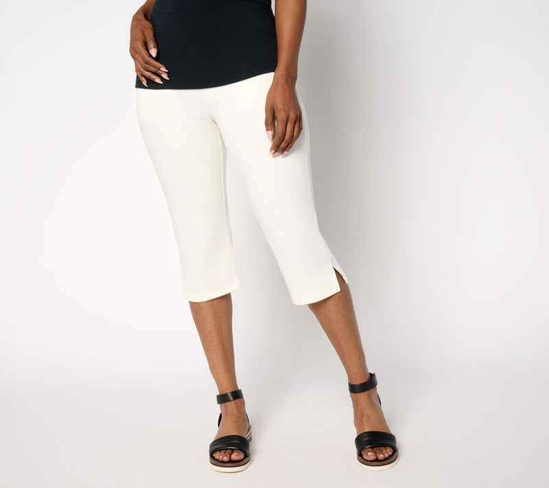 Denim & Co. Regular Comfy Knit Air Skimmer with Wide Waistband — View 13