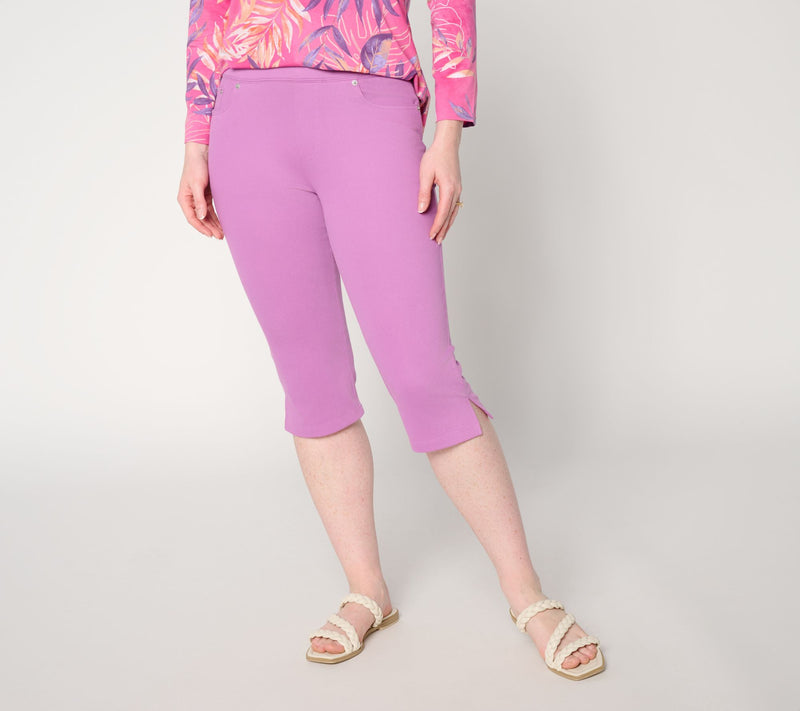 Denim & Co. Regular Comfy Knit Air Skimmer with Wide Waistband — Main view
