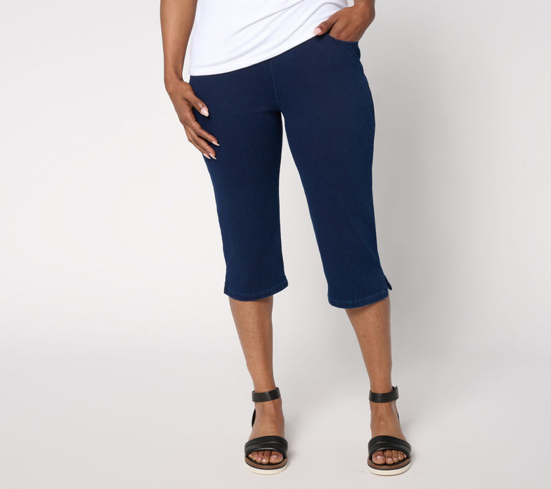 Denim & Co. Regular Comfy Knit Air Skimmer with Wide Waistband — View 11
