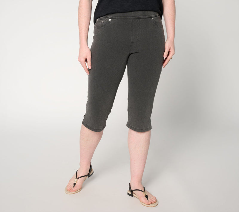 Denim & Co. Petite Comfy Knit Air Skimmer with Wide Waistband — View 23