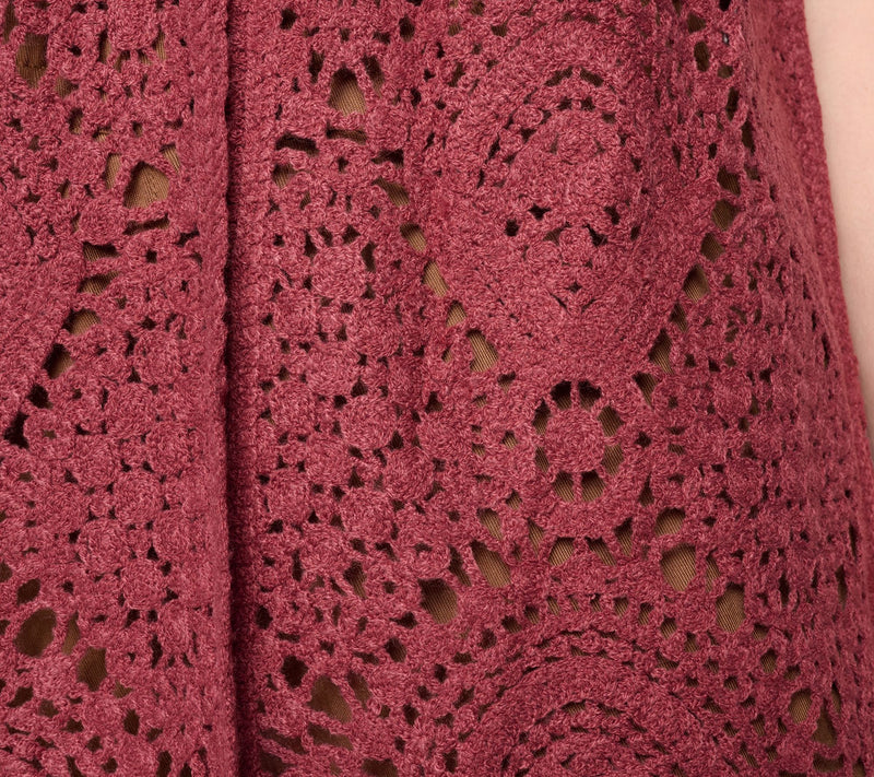 Susan Graver Passport Crochet Vest with Scalloped Hem — View 12