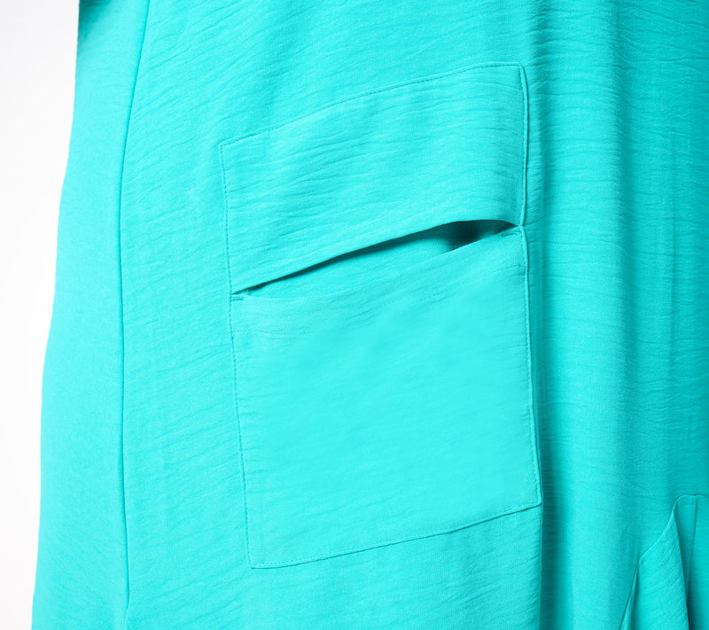 Women with Control Petite Textured Woven Tank Dress — View 3