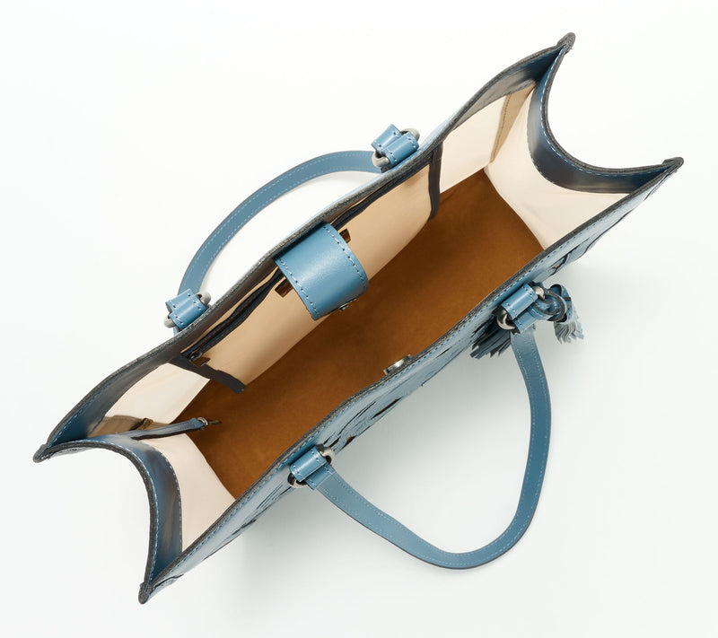 Patricia Nash Gianella Leather & Mesh Cavo Cut Out Tote — View 3