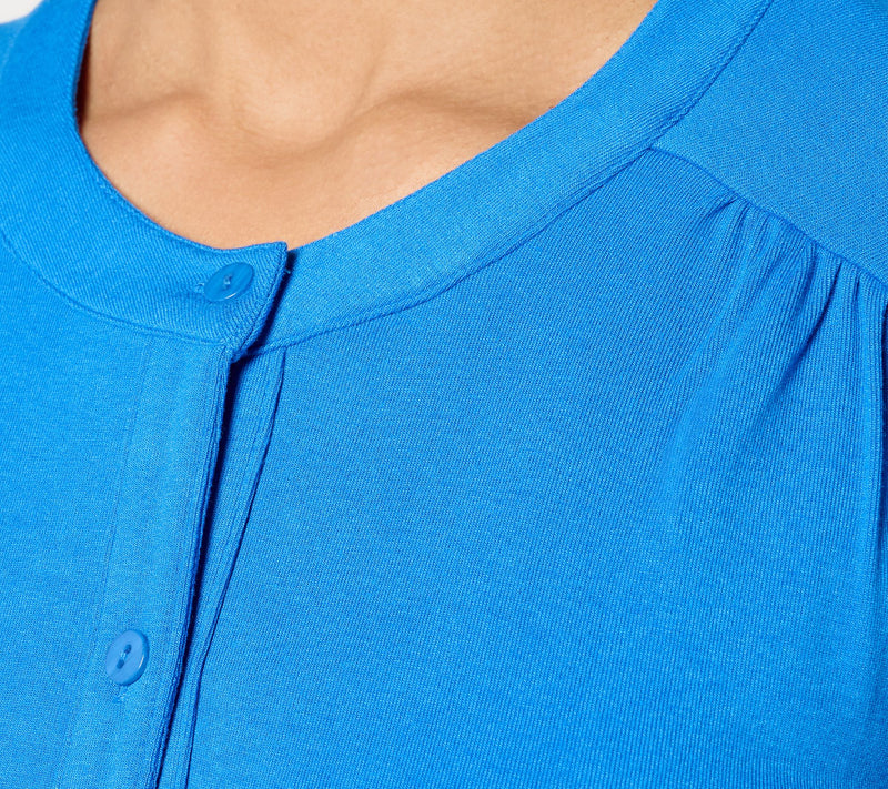 BEAUTIFUL by Lawrence Zarian Refined Knit Short Sleeve Cardigan — View 4