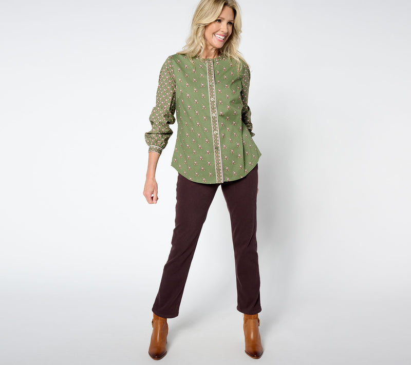 Belle by Kim Gravel Perfect Patchwork Blouse — View 3