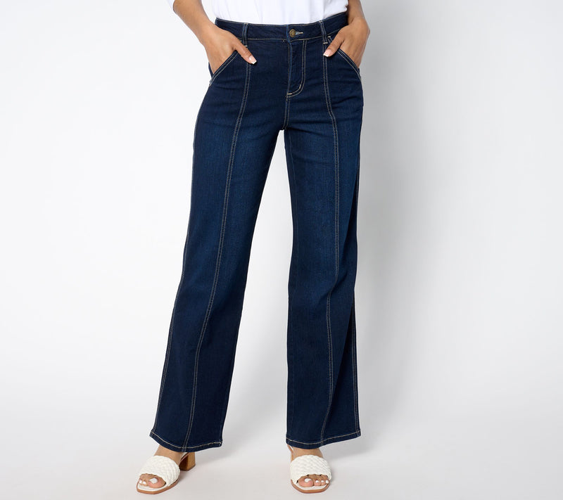 Belle by Kim Gravel TripleLuxe Tall Denim Seamed to Perfection Jean — Main view