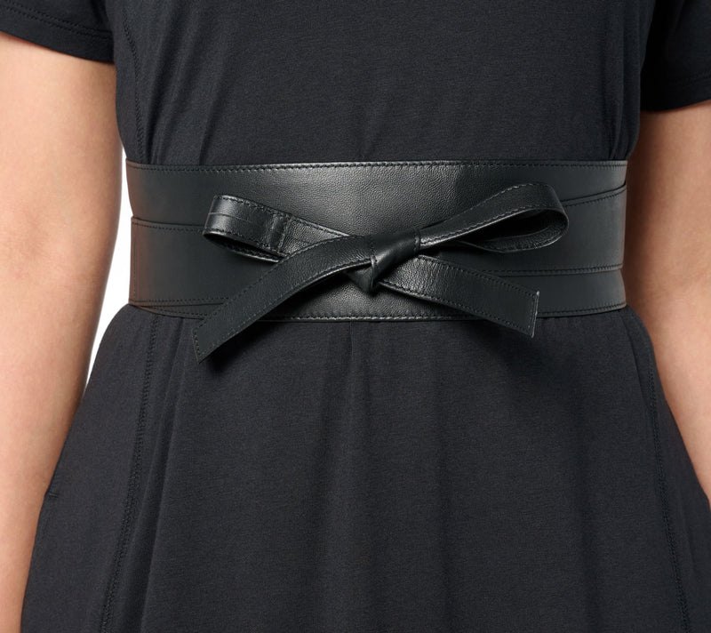 Complliments 100% Leather Obi Belt — View 10