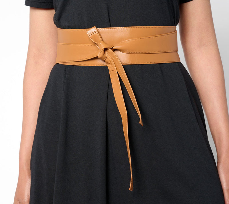 Complliments 100% Leather Obi Belt — View 11
