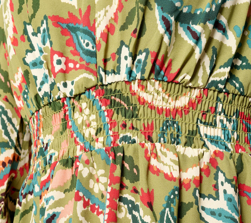 Belle Boho by Kim Gravel Petite Rustic Paisley Dress — View 13