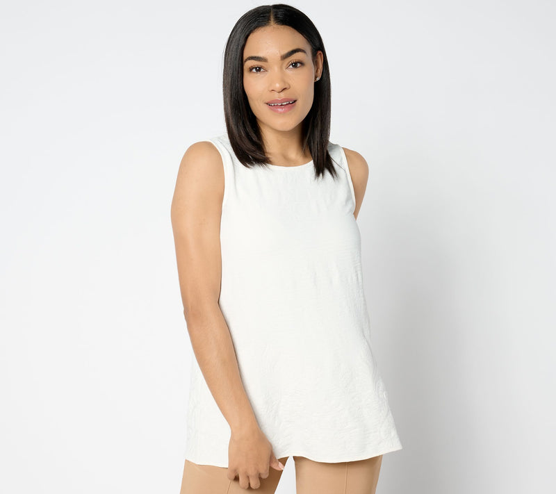 Attitudes by Renee Embroidered Woven Tank — View 8