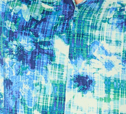 LOGO by Lori Goldstein Printed Knit Elbow Sleeve Top — View 7