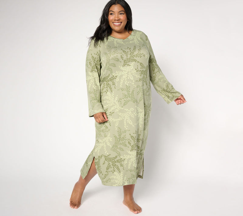 Stan Herman V-Neck Maxi Lounge Dress — Main view