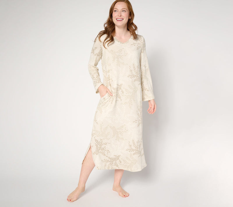 Stan Herman V-Neck Maxi Lounge Dress — View 13