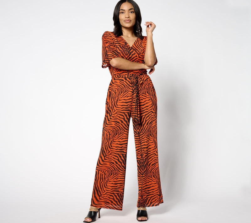 Women with Control Petite Mesh Jumpsuit — Main view