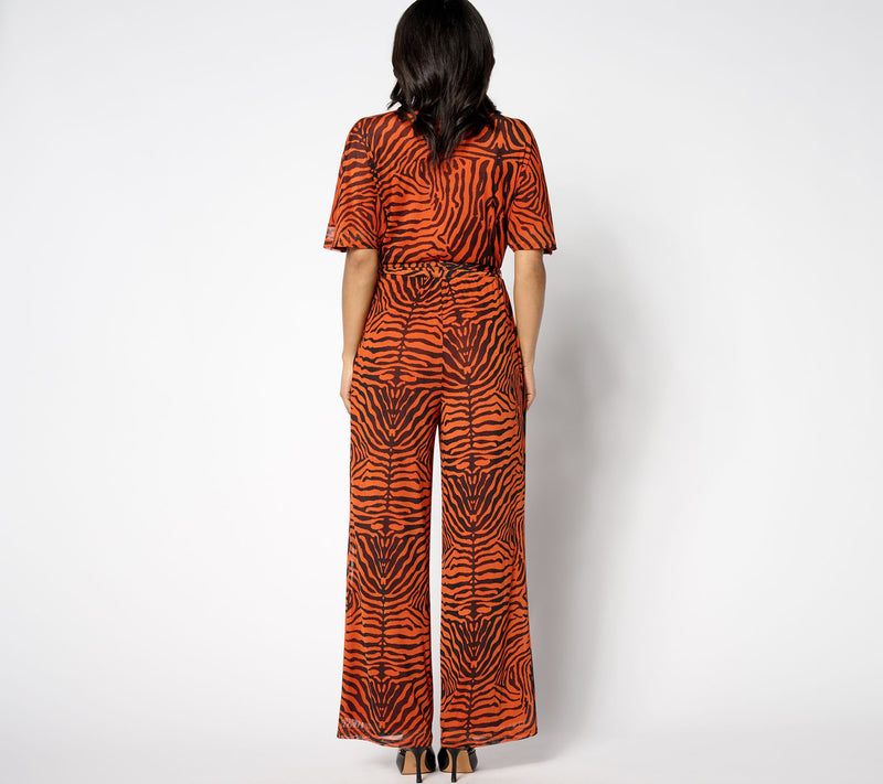 Women with Control Petite Mesh Jumpsuit — View 2