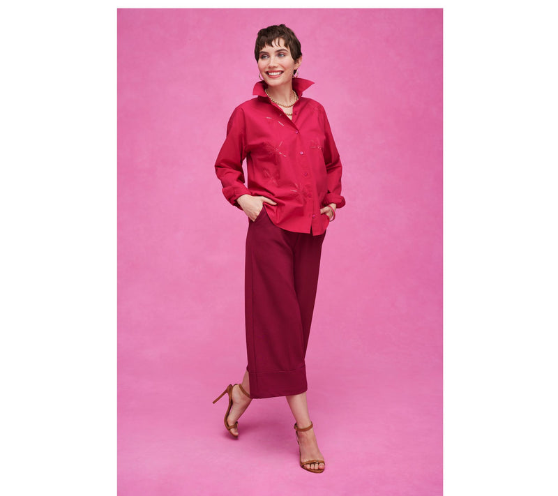 Isaac Mizrahi Live! Regular Pebble Knit Crop Pants w/ Wide Hem Cuff — View 5
