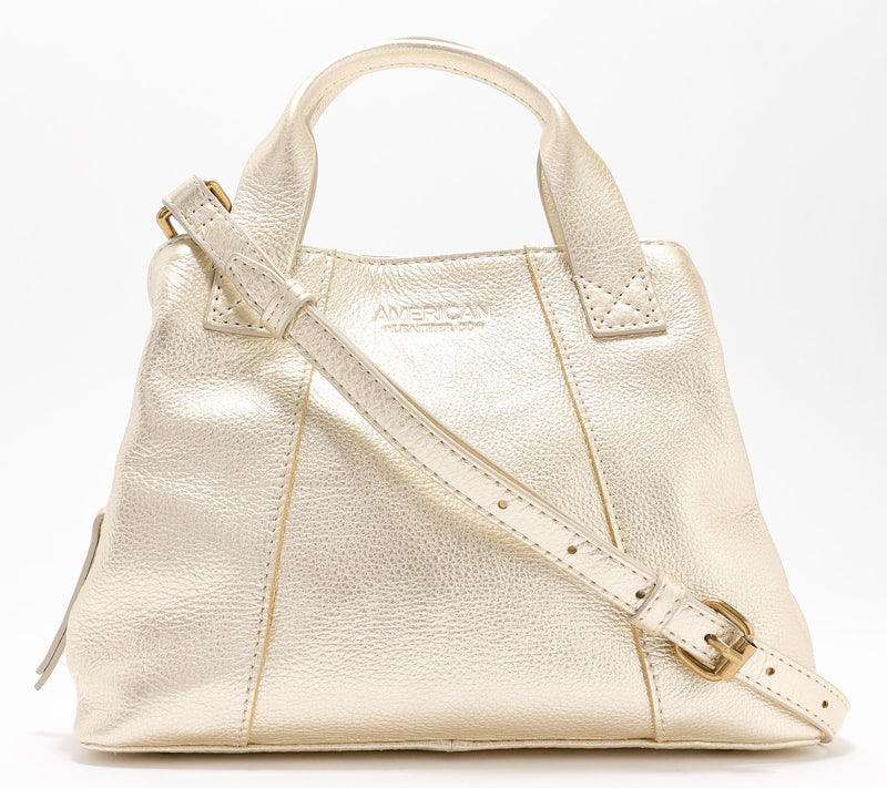 American Leather Co. Mini Ada Leather Satchel Crossbody — View 20