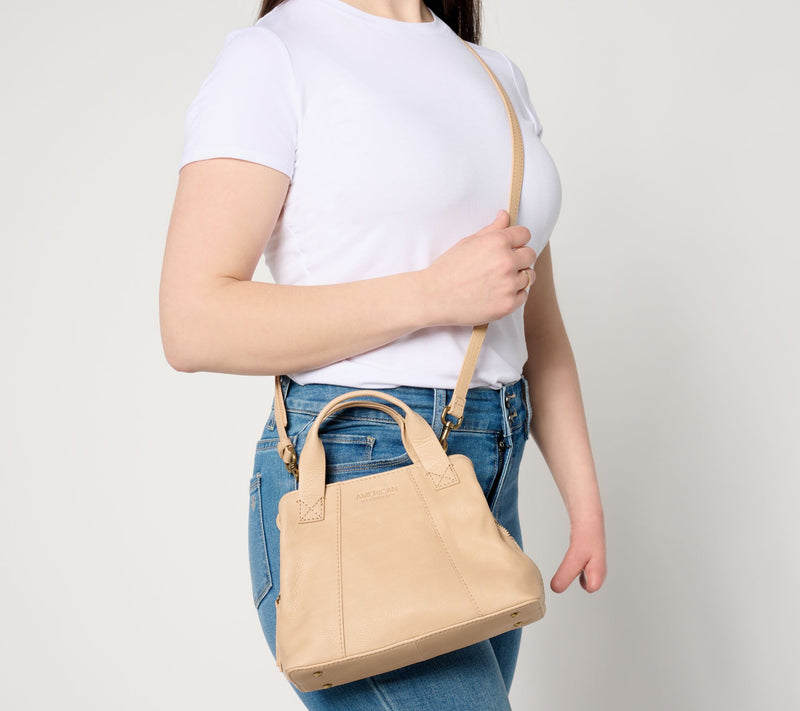 American Leather Co. Mini Ada Leather Satchel Crossbody — View 13