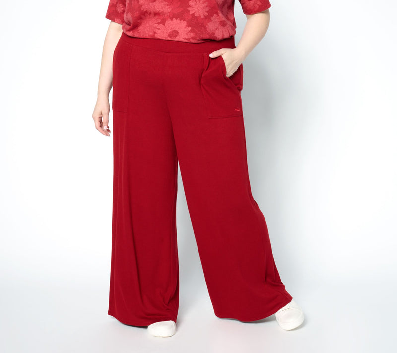 Peace Love World Comfy Regular Pull-On Patch Pocket Pants — Main view
