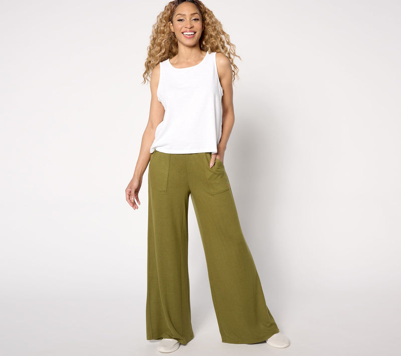 Peace Love World Comfy Petite Pull-On Patch Pocket Pants — View 13