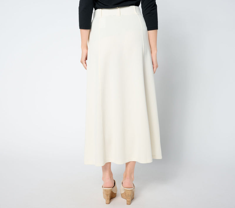 Peace Love World Black Label Petite Scuba Midi Skirt — View 2