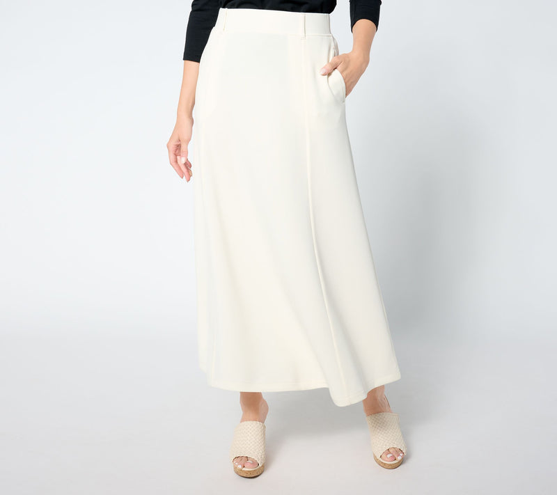 Peace Love World Black Label Petite Scuba Midi Skirt — View 14