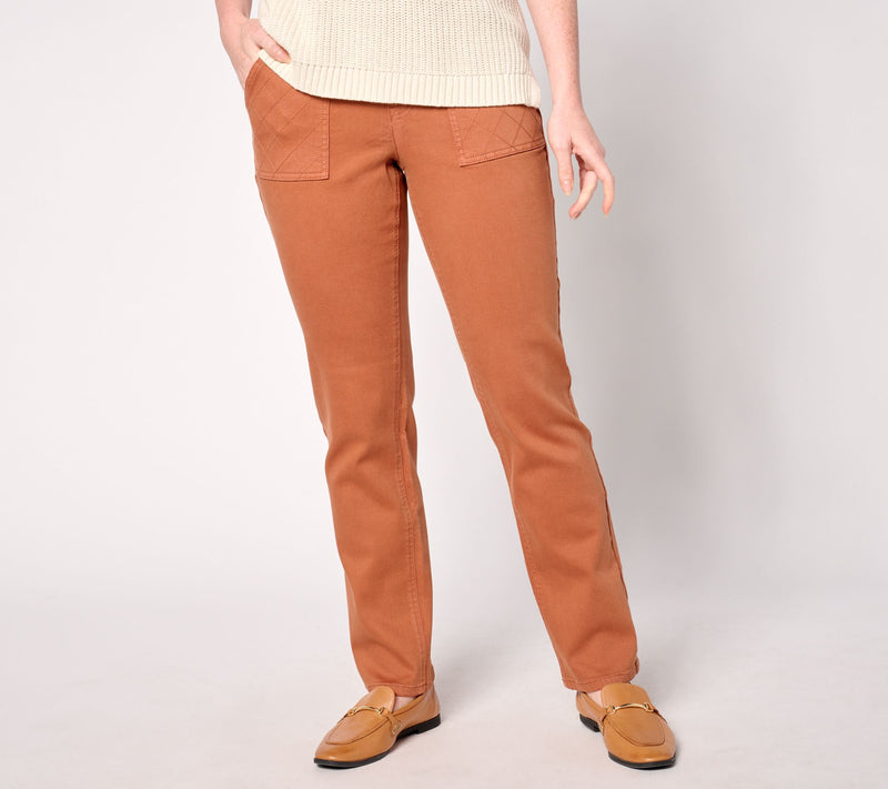 Isaac Mizrahi Live! Regular True Denim Color Straight Jeans — View 2
