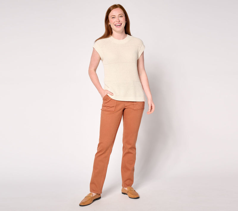 Isaac Mizrahi Live! Regular True Denim Color Straight Jeans — View 6