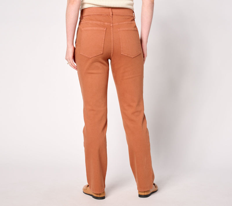 Isaac Mizrahi Live! Petite True Denim Color Straight Jeans — View 5