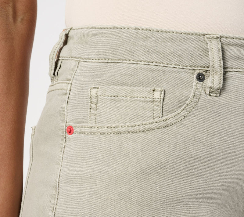 Peace Love World Petite Full Leg Jeans with Fray Hem — View 10
