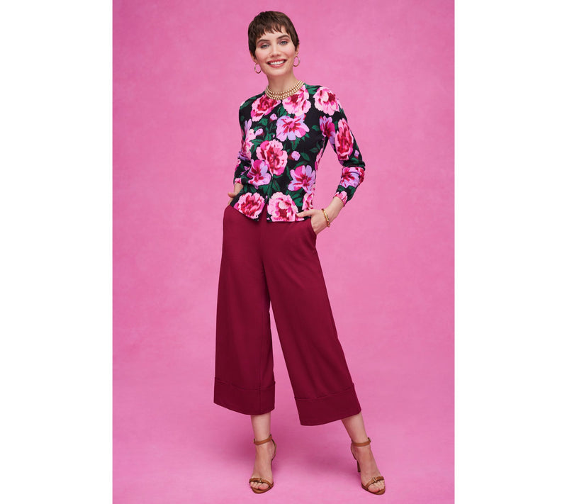 Isaac Mizrahi Live! Petite Pebble Knit Crop Pants w/ Wide Hem Cuff — View 6