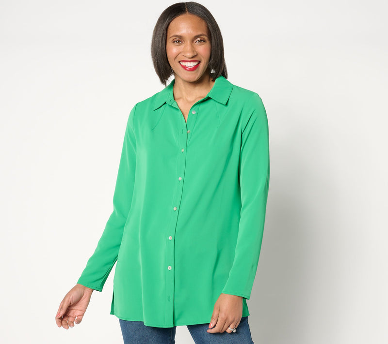 nicole by Nicole Miller Long Sleeve Boyfriend Tunic — Main view